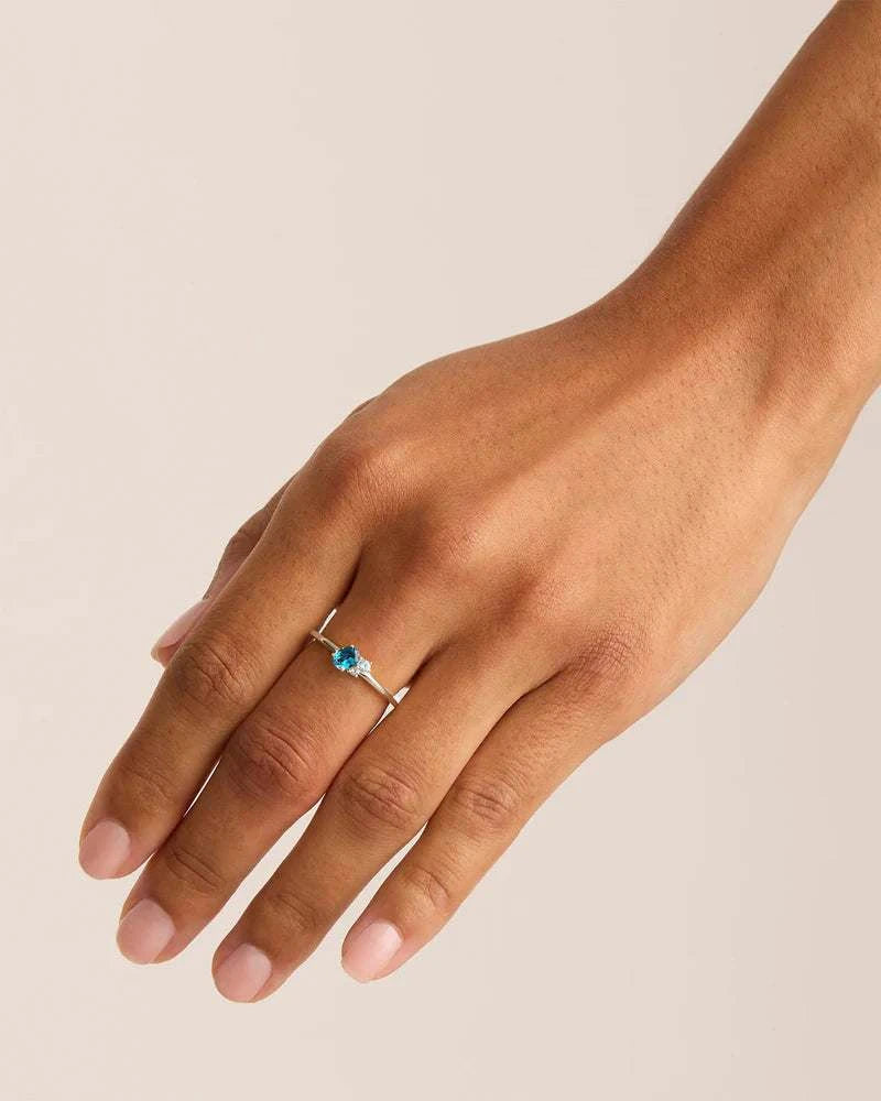 Charlotte Sterling Silver Kindred December Birthstone Ring