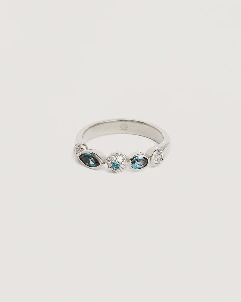 By Charlotte Sterling Silver Protection of Eye Topaz Ring