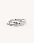 By Charlotte Entwined Hearts Statement Ring Sterling Silver