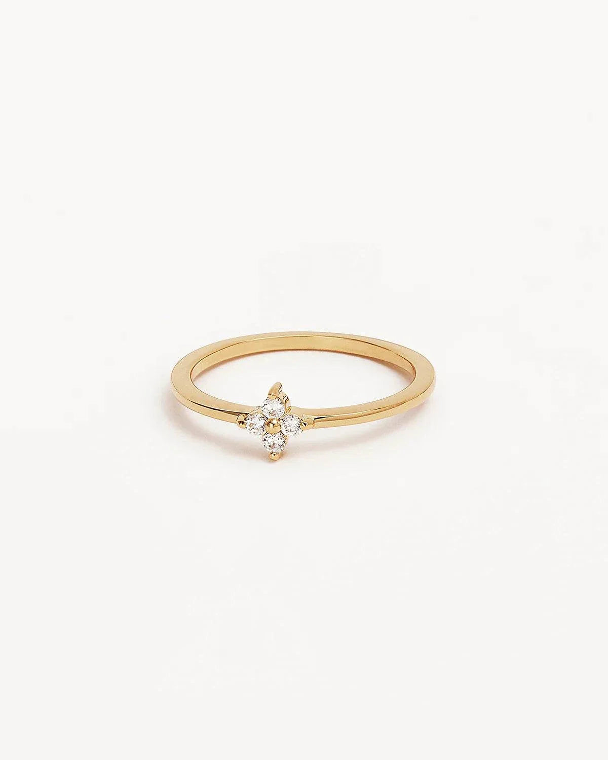 By Charlotte Crystal Bloom Ring 18k Gold Vermeil