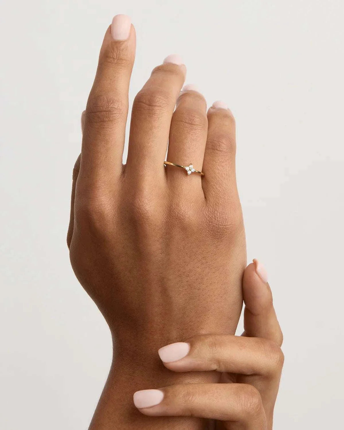 By Charlotte Crystal Bloom Ring 18k Gold Vermeil