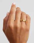 By Charlotte 18k Gold Vermeil Connected Hearts Ring