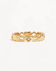 By Charlotte 18k Gold Vermeil Connected Hearts Ring