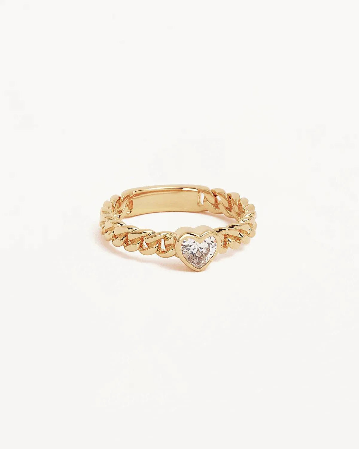 By Charlotte Radiant Heart Engravable 18k Gold Vermeil