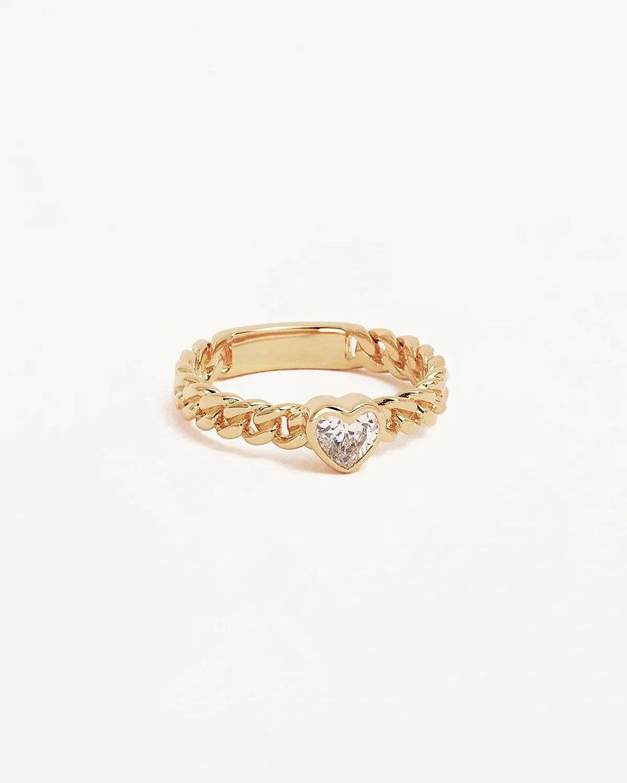 By Charlotte Radiant Heart Engravable 18k Gold Vermeil