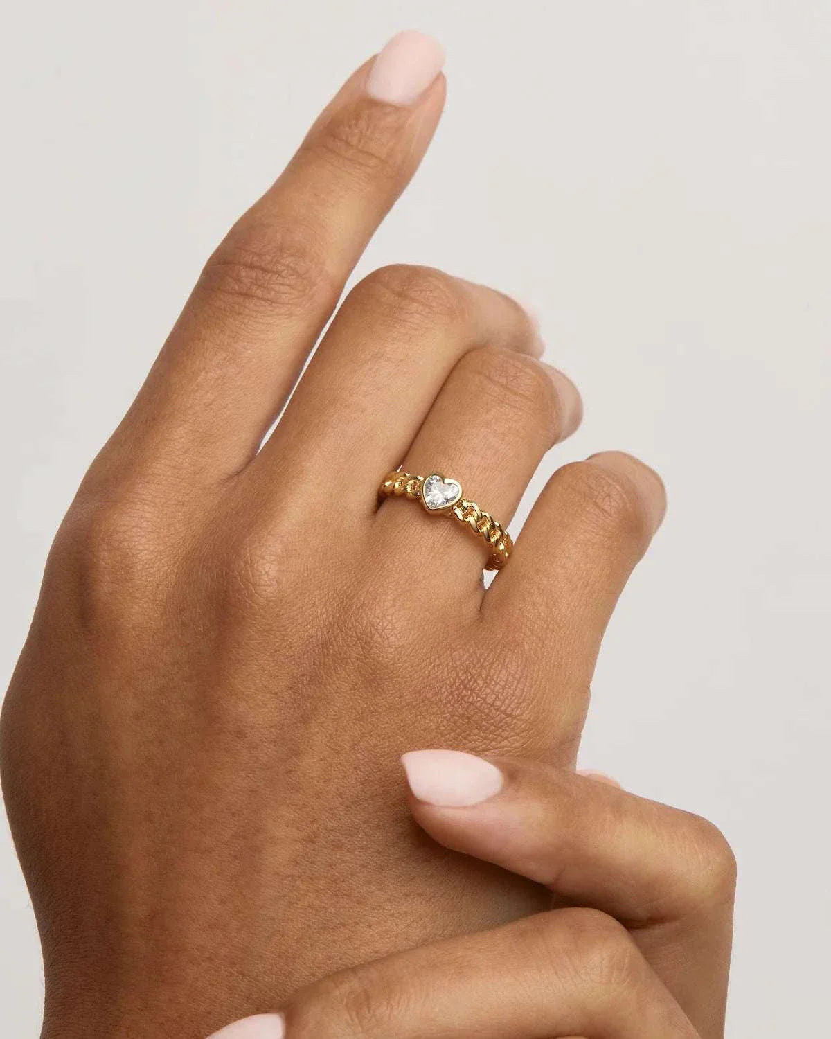 By Charlotte Radiant Heart Engravable 18k Gold Vermeil