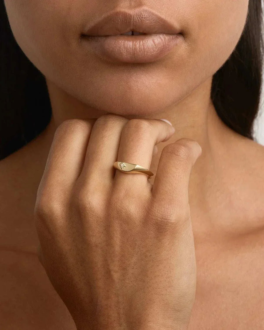 By Charlotte Lotus Rings 18k Gold Vermeil