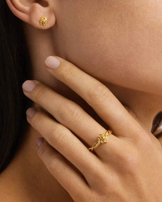 By Charlotte Bloom Within Lotus Ring 18k Gold Vermeil