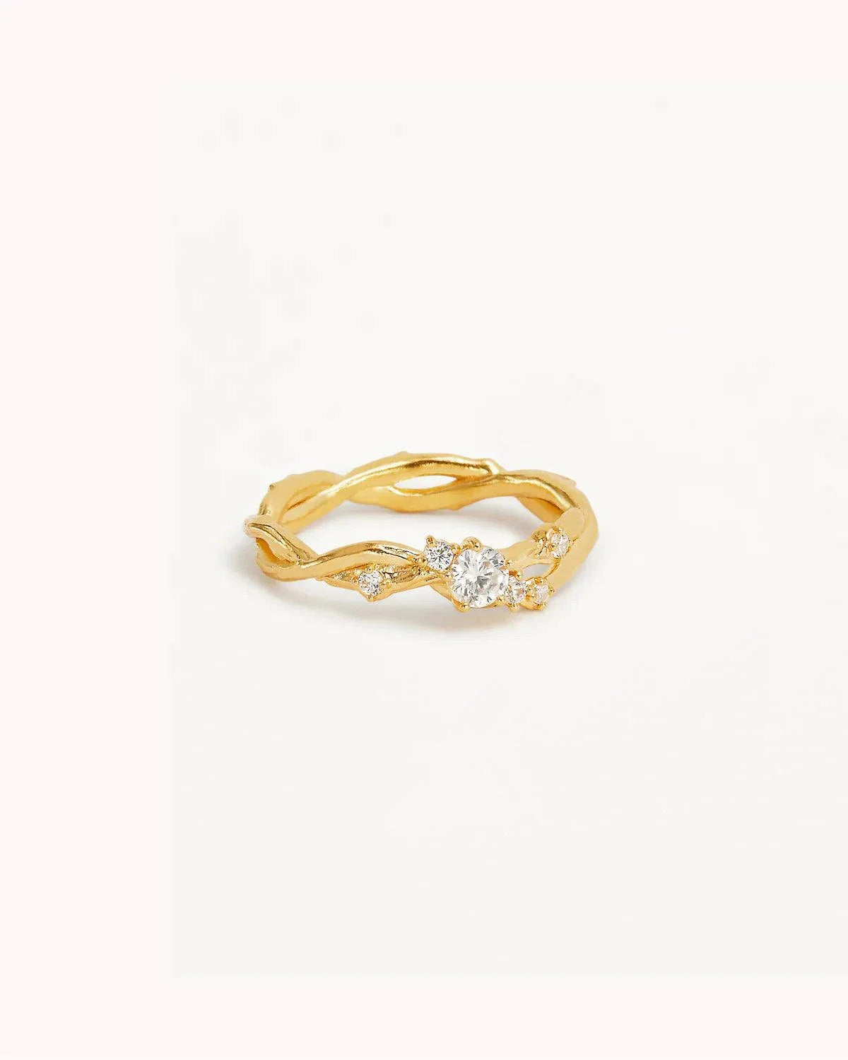 By Charlotte Bloom No Rain No Flowers Ring 18k Gold Vermeil