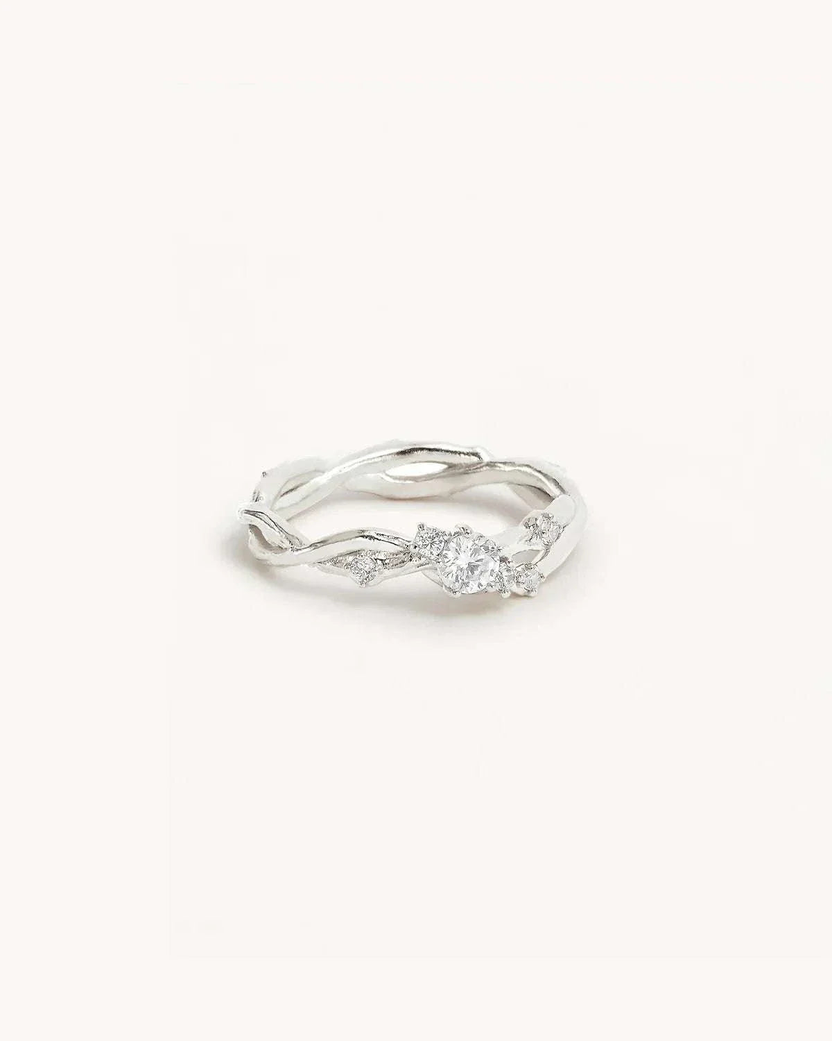 By Charlotte Bloom No Rain No Flowers Ring Sterling Silver 
