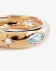 By Charlotte Hope and Protection Ring Gold Vermeil