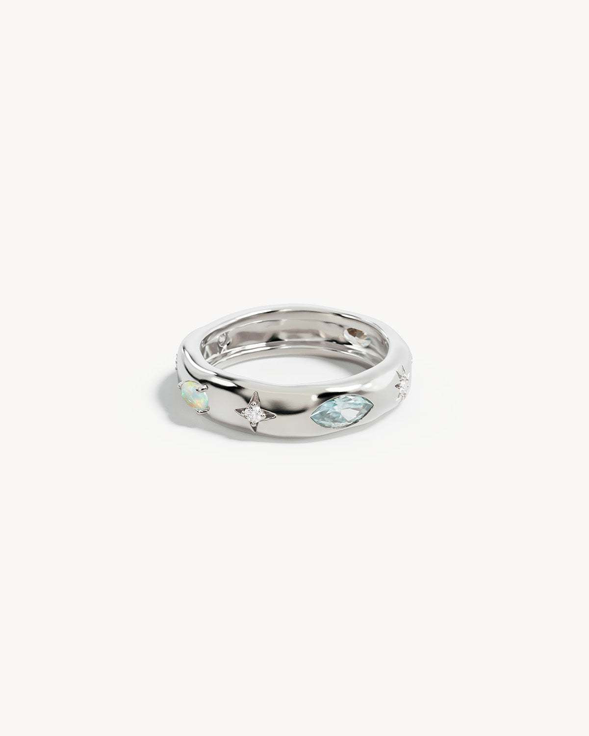 By Charlotte Hope and Protection Ring Sterling Silver