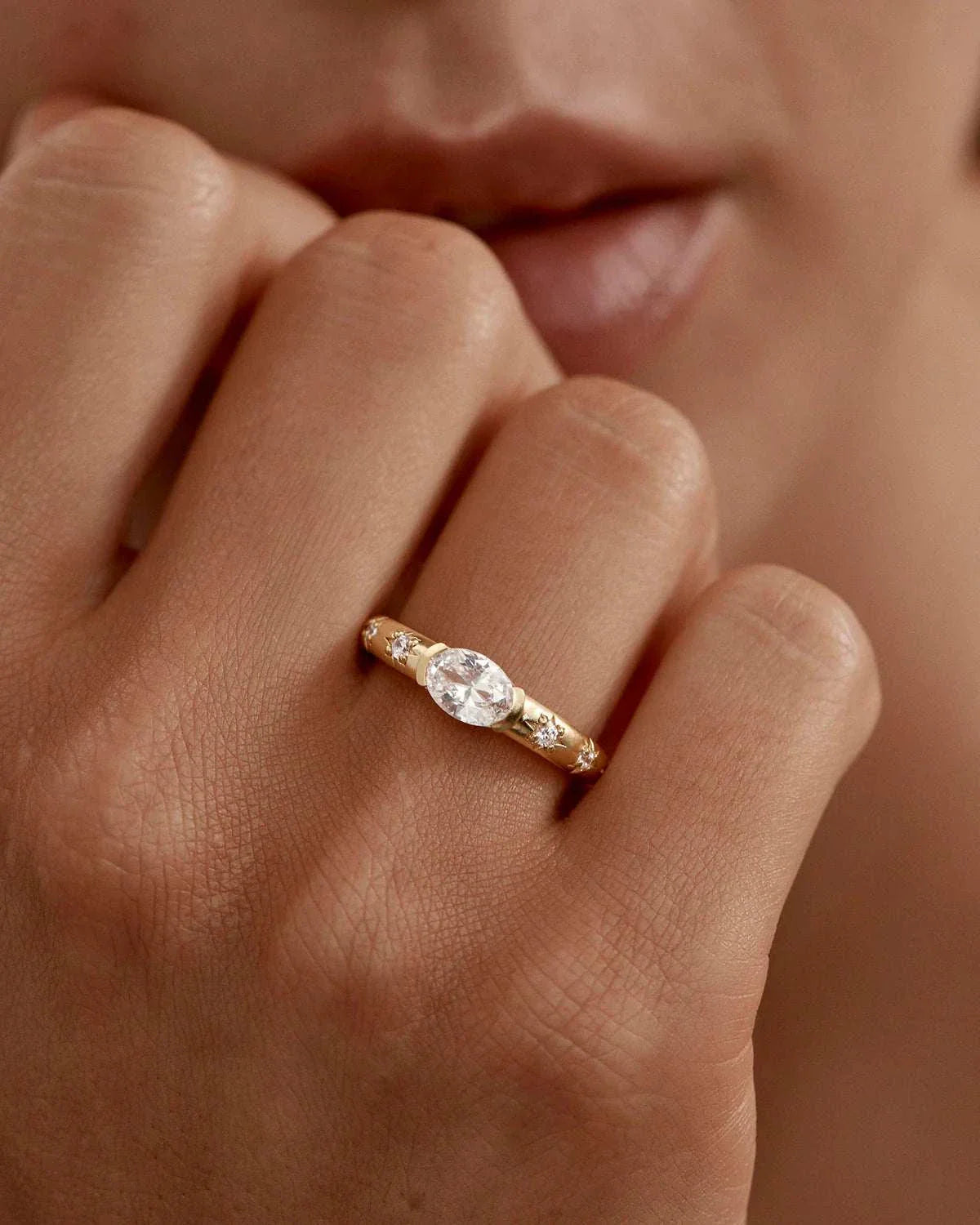 By Charlotte Celestial Skies Ring 18k Gold Vermeil