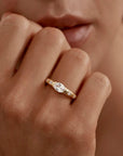 By Charlotte Celestial Skies Ring 18k Gold Vermeil