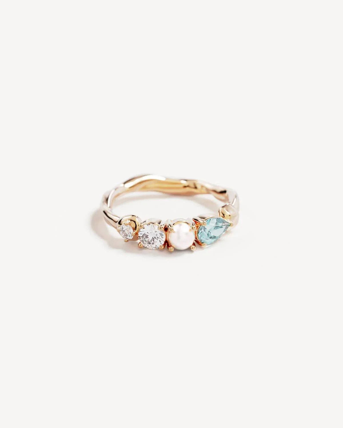 By Charlotte Breathe In Stillness Ring 18k Gold Vermeil