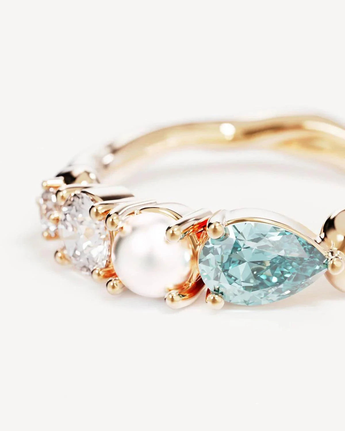 By Charlotte Breathe In Stillness Ring 18k Gold Vermeil