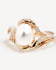 By Charlotte Dive Into Serenity Pearl Ring 18k Gold Vermeil