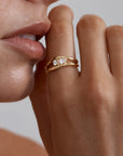 By Charlotte Celestial Path Ring Gold