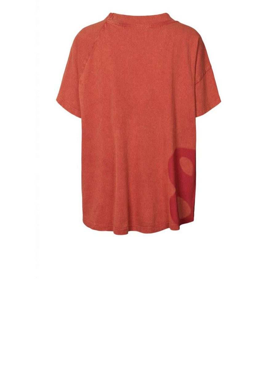 Rabens Saloner Ary Boxy T Shirt Hibiscus