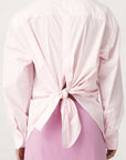 Rowie Ramona Tie Back Shirt Powder Pink