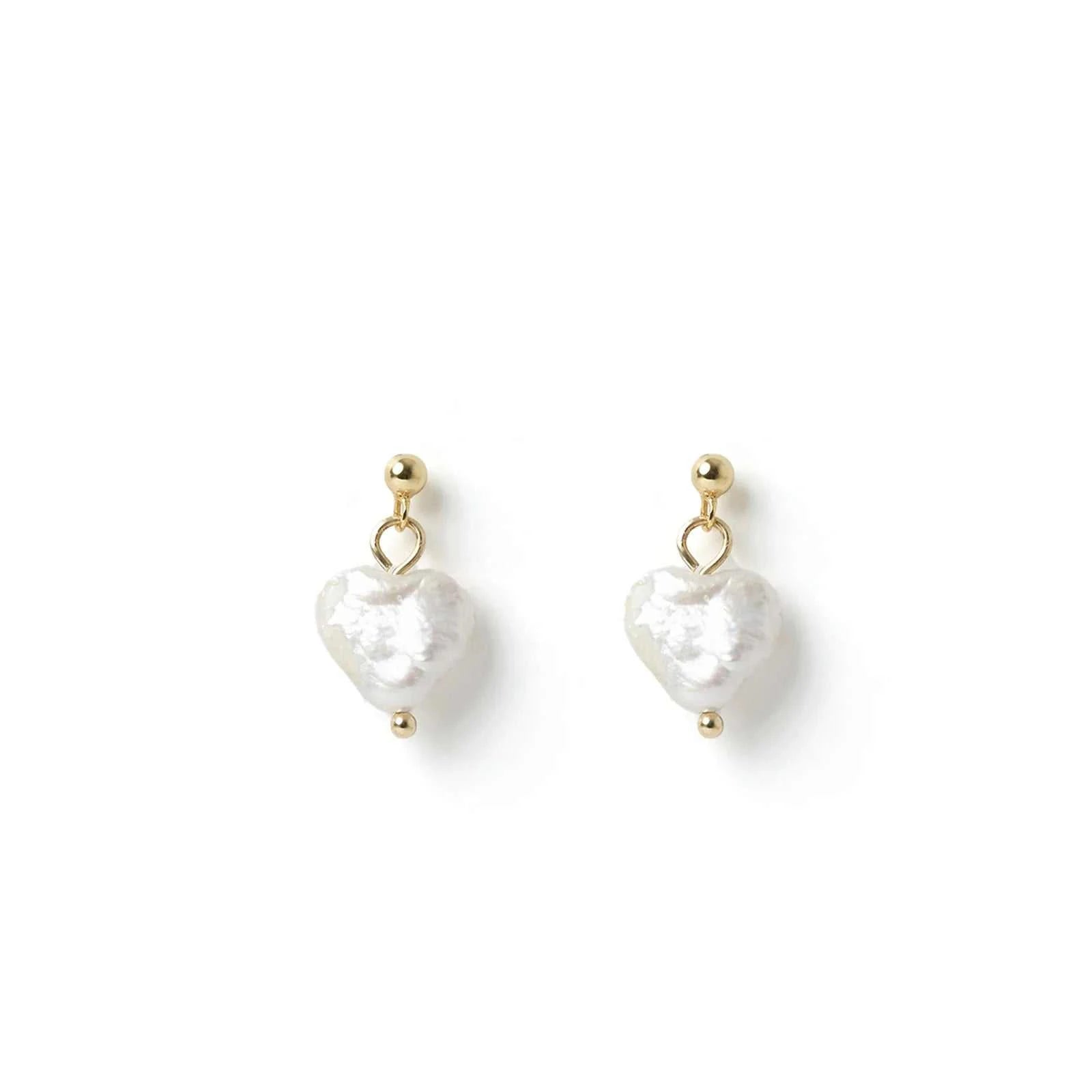 Arms of Eve Lover Gold Pearl Earrings
