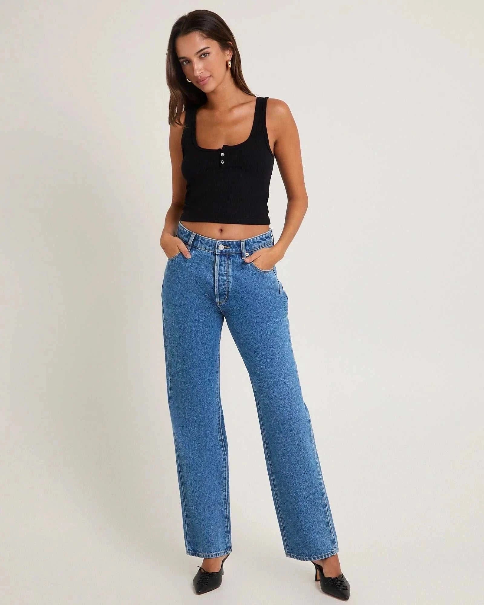 Rollas 90s Relaxed River Mid Vintage Blue