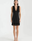 Rowie Annie Silk Midi Dress Noir