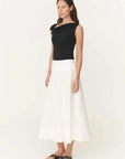 Rowie Anouk Midi Skirt Bone