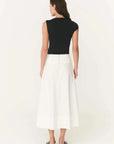 Rowie Anouk Midi Skirt Bone