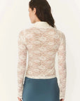 Rowie Charlotte Rose Lace Top Butter Creme 