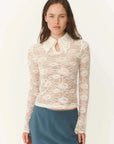 Rowie Charlotte Rose Lace Top Butter Creme 