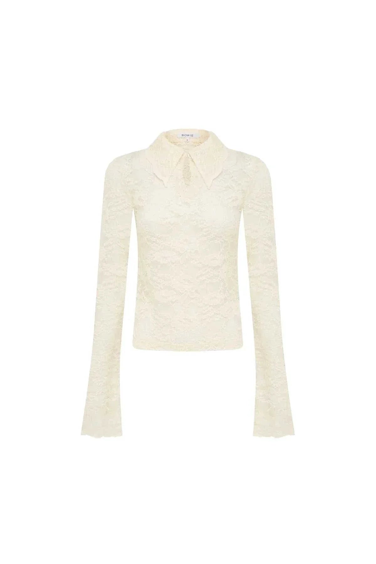 Rowie Charlotte Rose Lace Top Butter Creme 