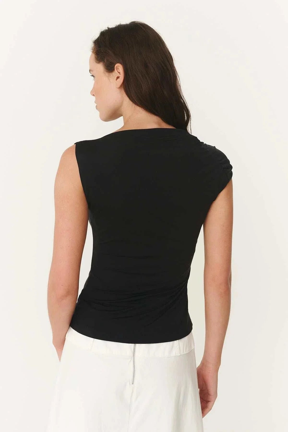 Rowie Elara Twist Top Noir