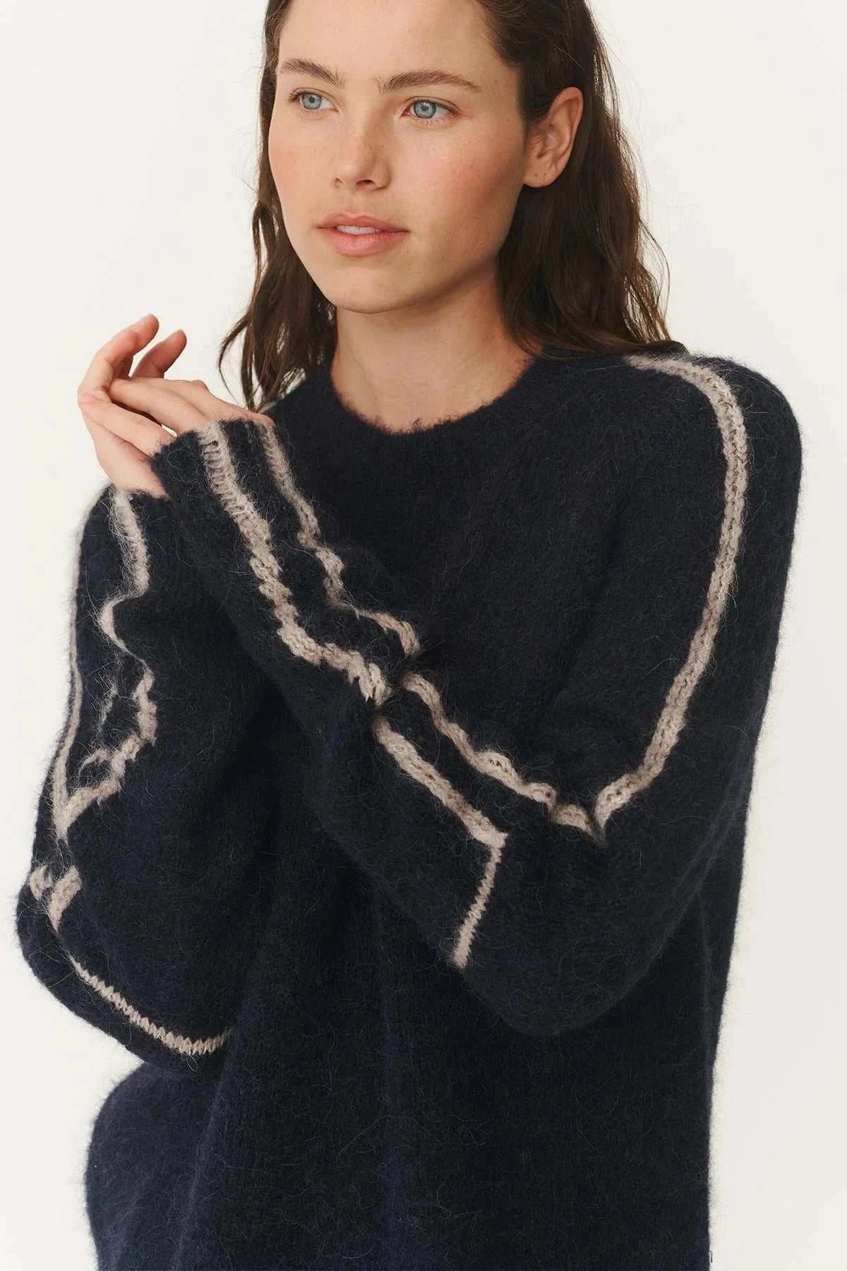 Rowie Lana Knit Jumper Midnight