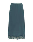 Rowie Marina Midi Skirt Teal Blue