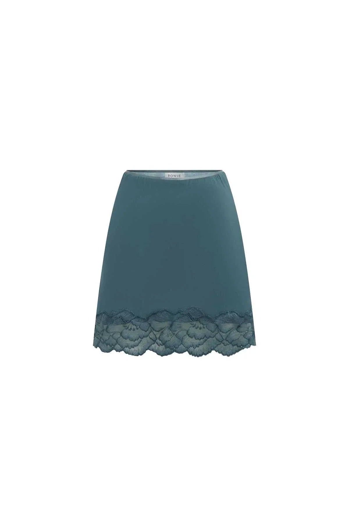 Rowie Marina Mini Skirt Teal Blue