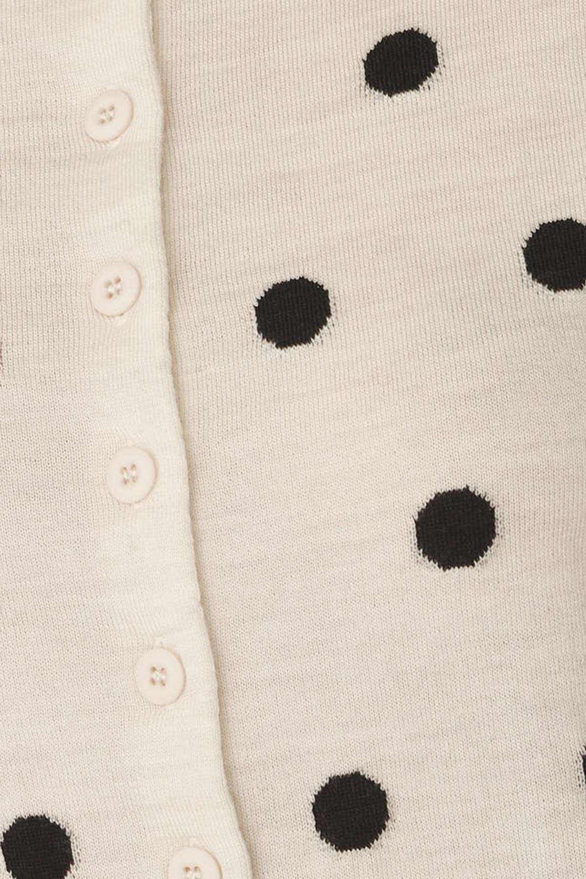 Rowie Sandra Merino Knit Top Bone Espresso Spot