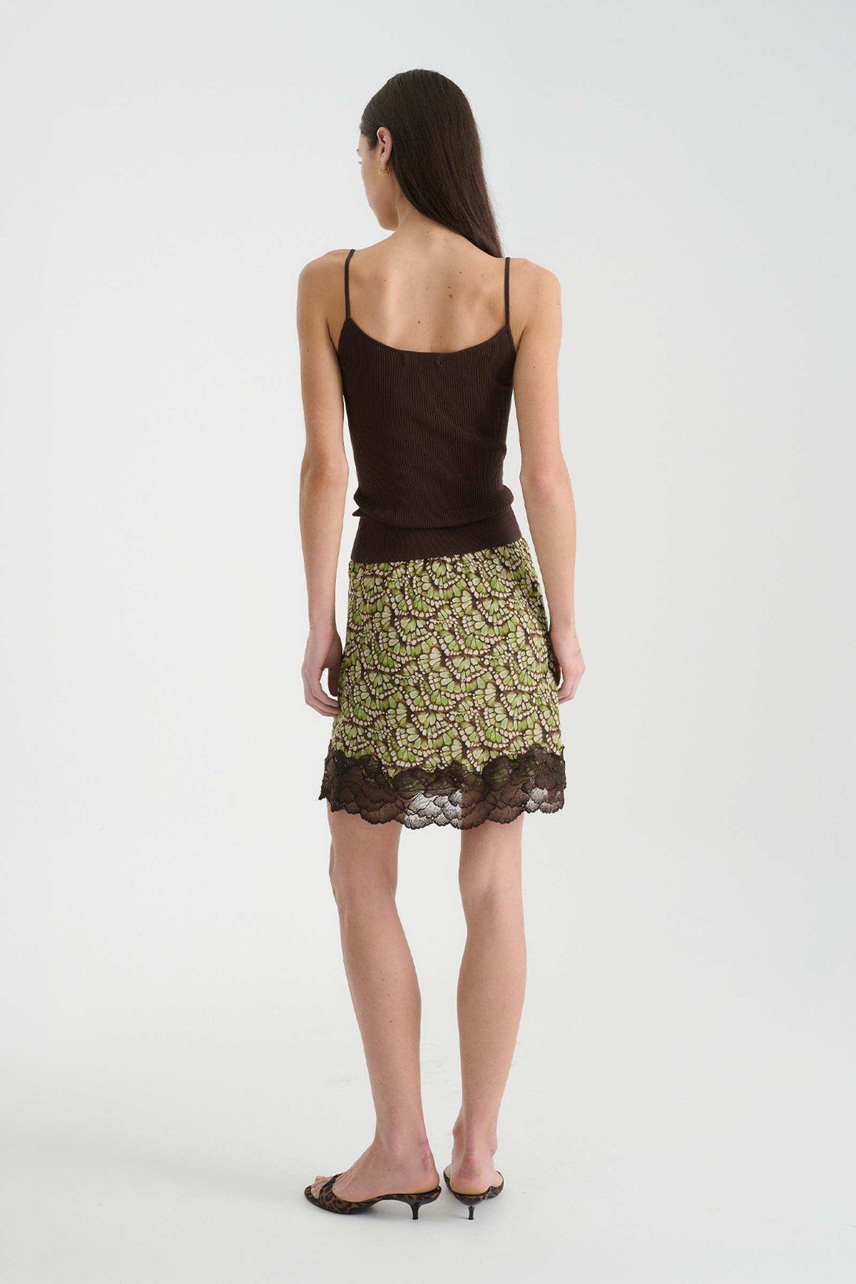 Rowie Marina Silk Mini Skirt Papillon