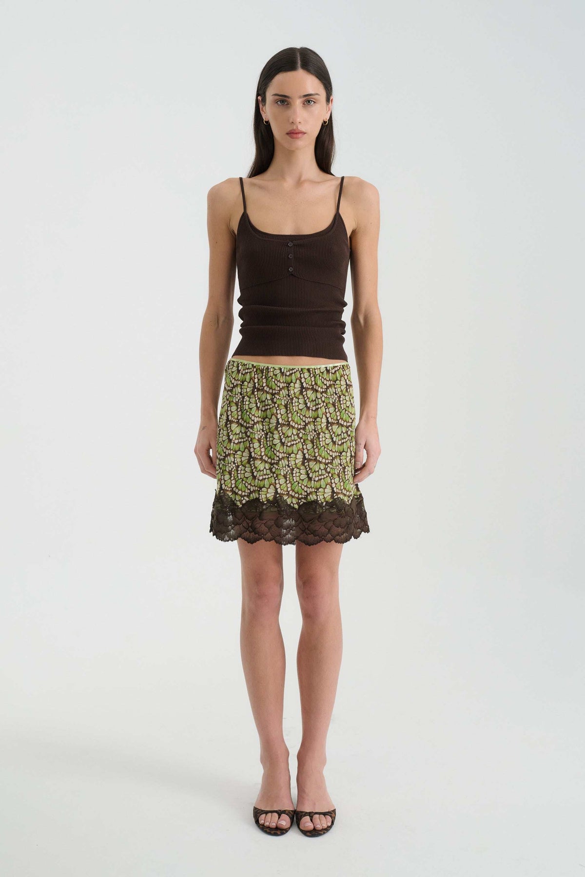 Rowie Marina Silk Mini Skirt Papillon