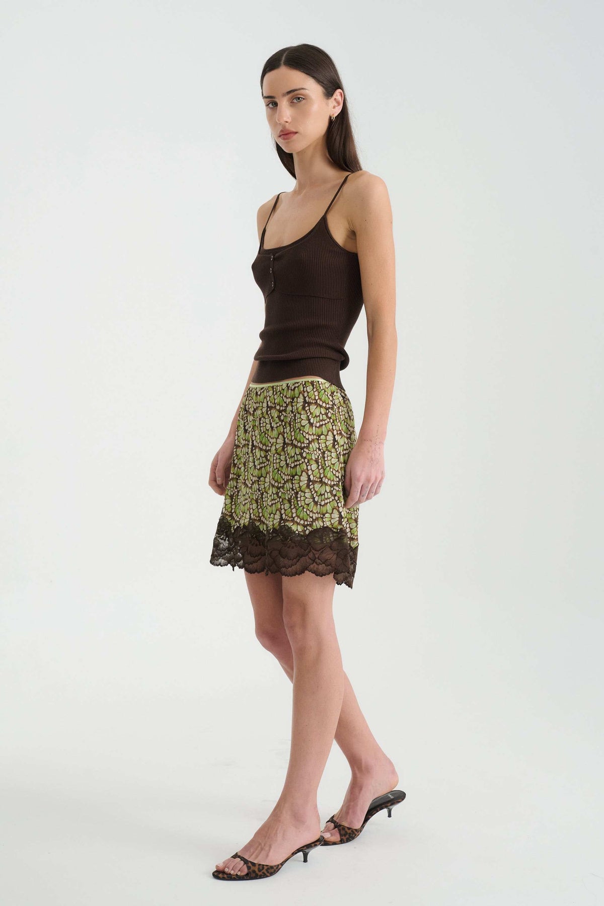 Rowie Marina Silk Mini Skirt Papillon