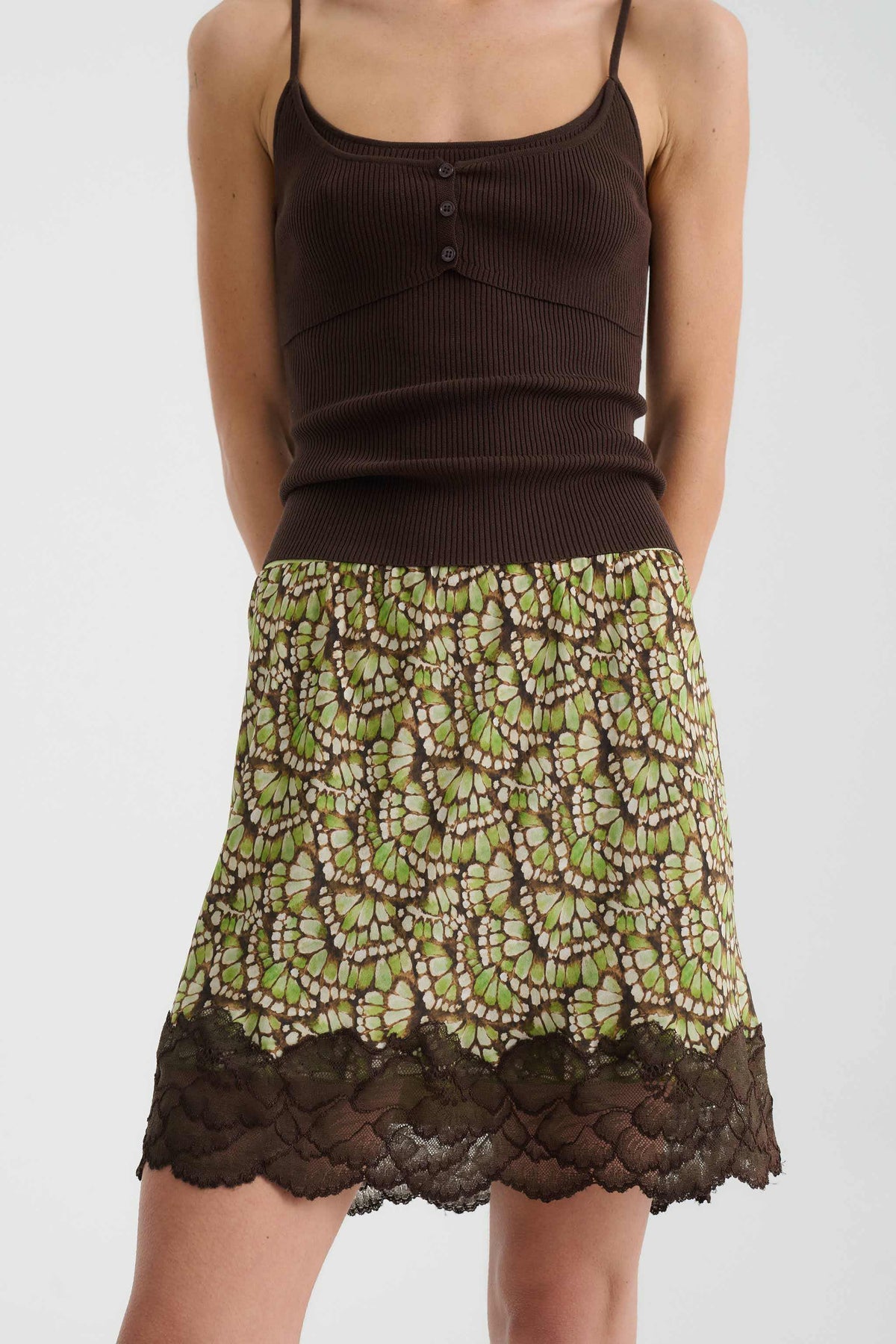 Rowie Marina Silk Mini Skirt Papillon