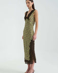 Rowie Annie Silk Midi Dress Papillon