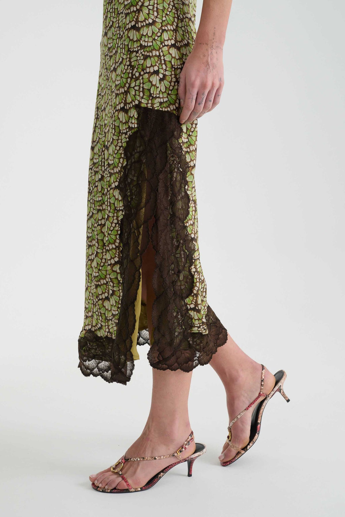 Rowie Annie Silk Midi Dress Papillon