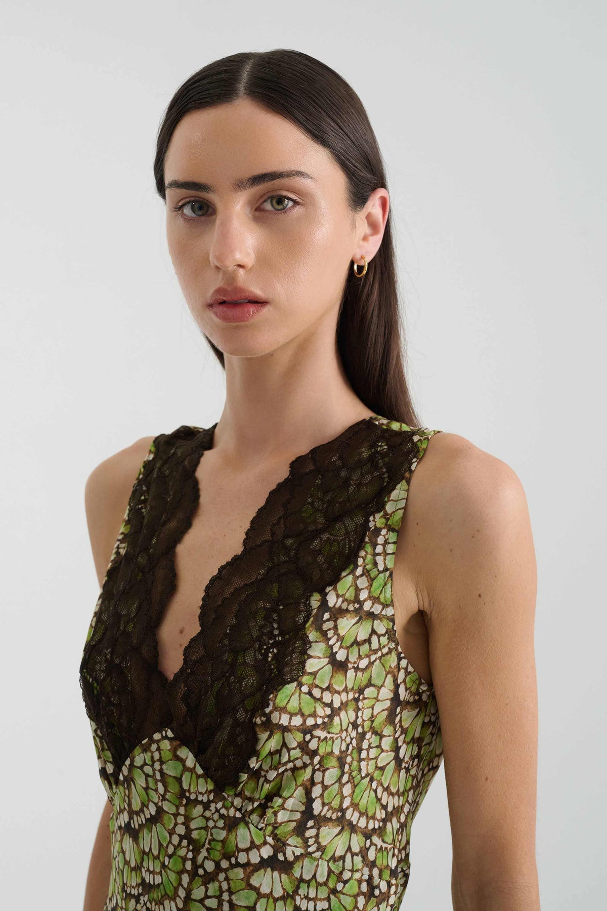 Rowie Annie Silk Midi Dress Papillon