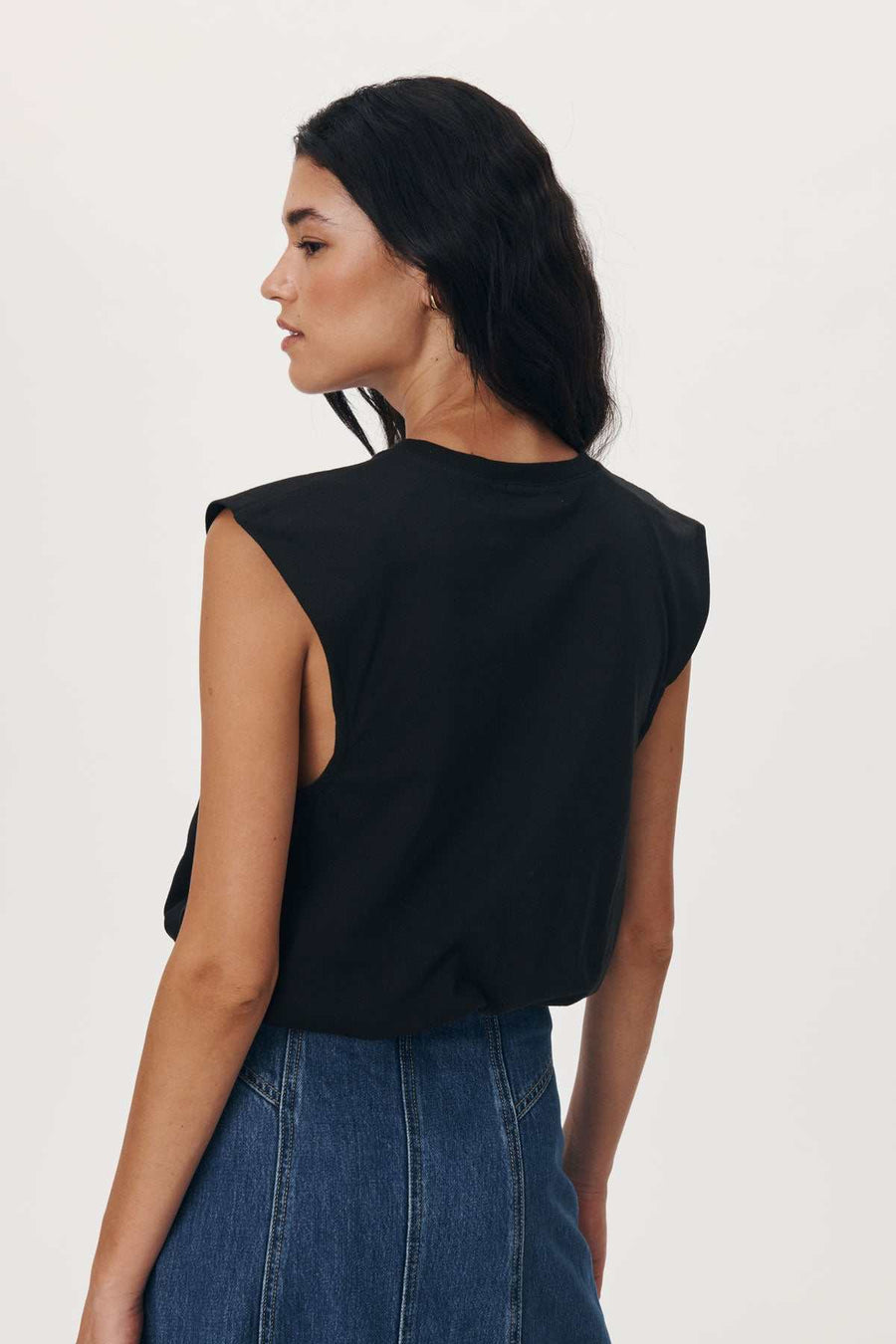 Rowie Sampson organic Tee Washed Black
