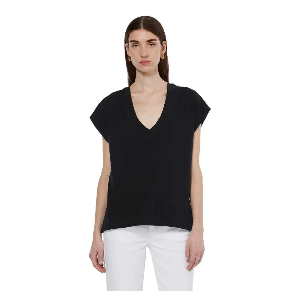 Scotch and Soda Core Short Sleeve Top Black