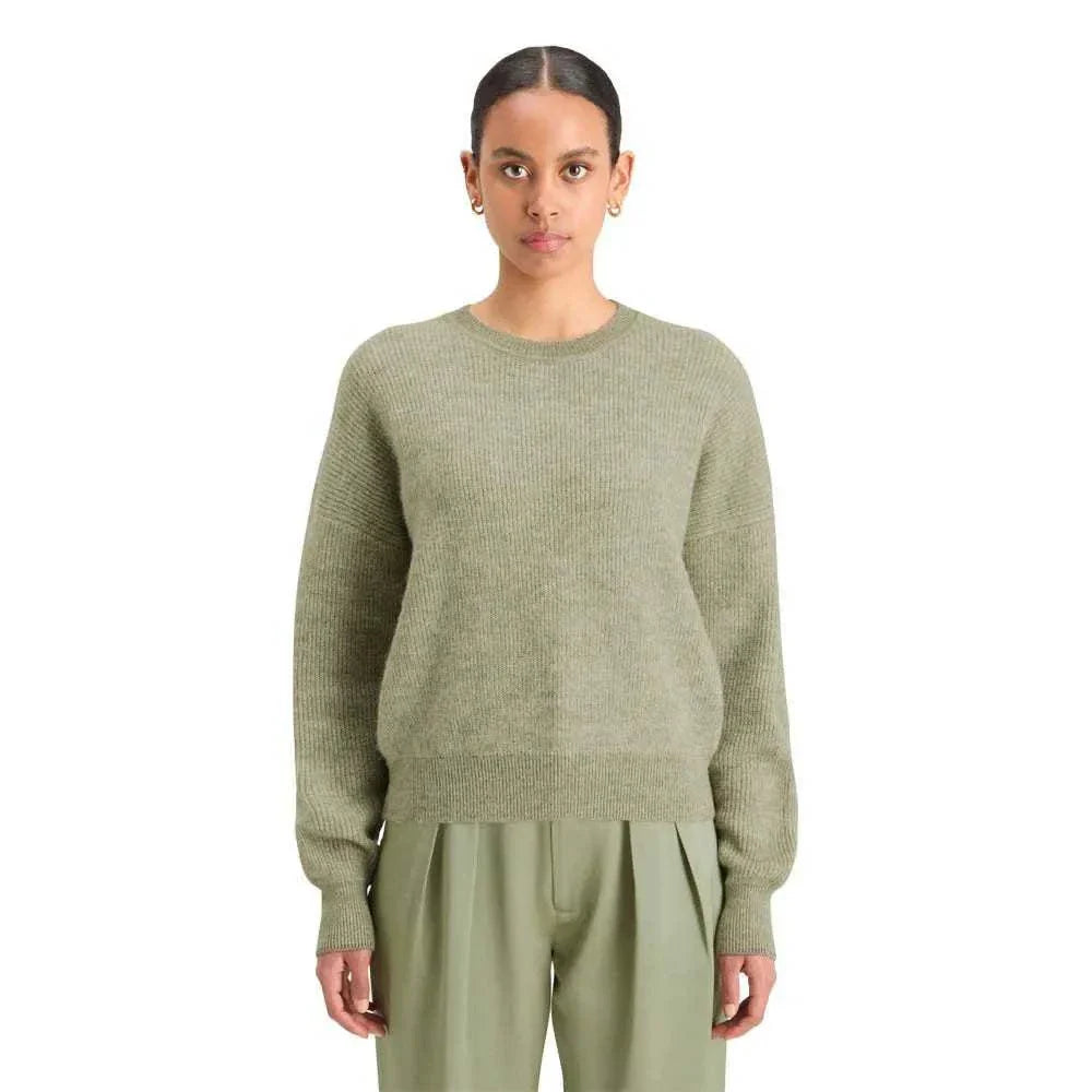 Scotch and Soda Fuzzy Crew Neck Pullover Washed Sage