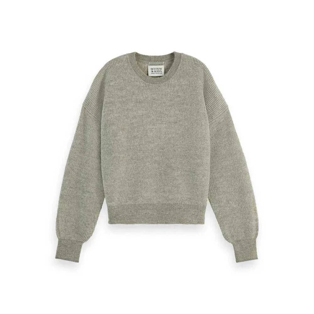 Scotch and Soda Fuzzy Crew Neck Pullover Washed Sage