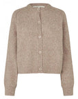 Second Female Banja Knit Raglan Cardigan Camel Melange