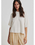 Second Female Gabby Knit O Neck Soft Beige